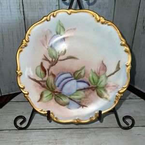 Antique Bavaria Germany Tirschenreuth China Hand Painted Charger Plate